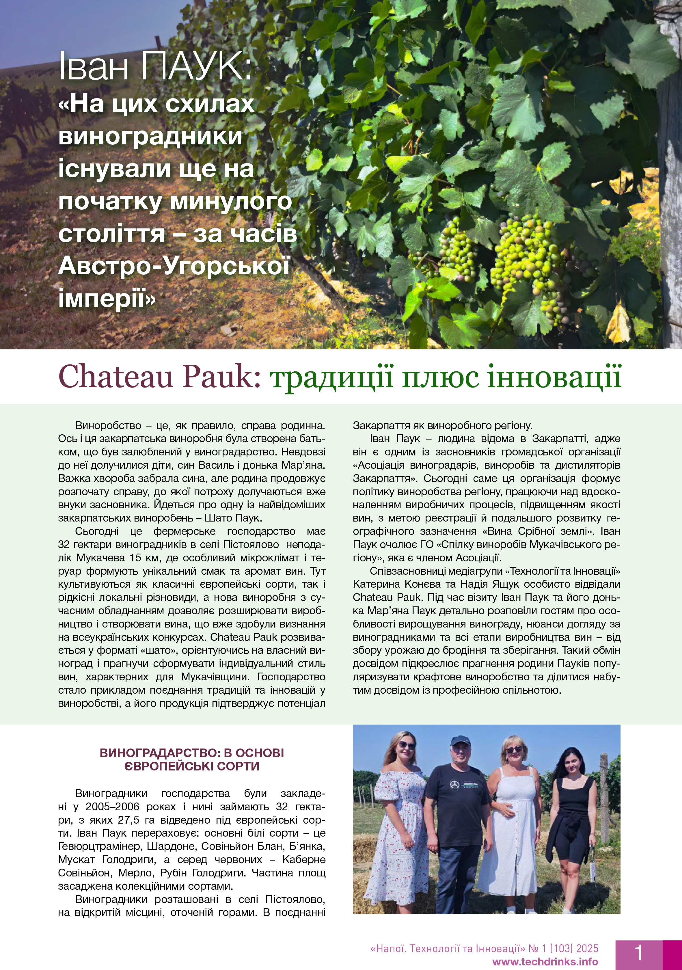 Chateau Pauk статья страница 1